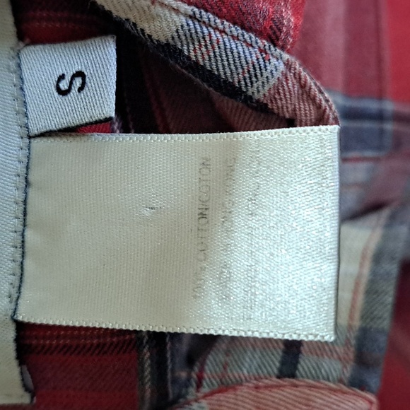 David Brooks Vintage Style Red Plaid 100% Cotton Comfy Button Down Causal Shirt - Picture 9 of 10